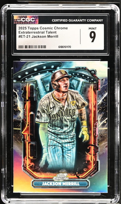 2025 Topps Cosmic Chrome Extraterrestrial Talent Jackson Merrill #ET-21 CGC 9