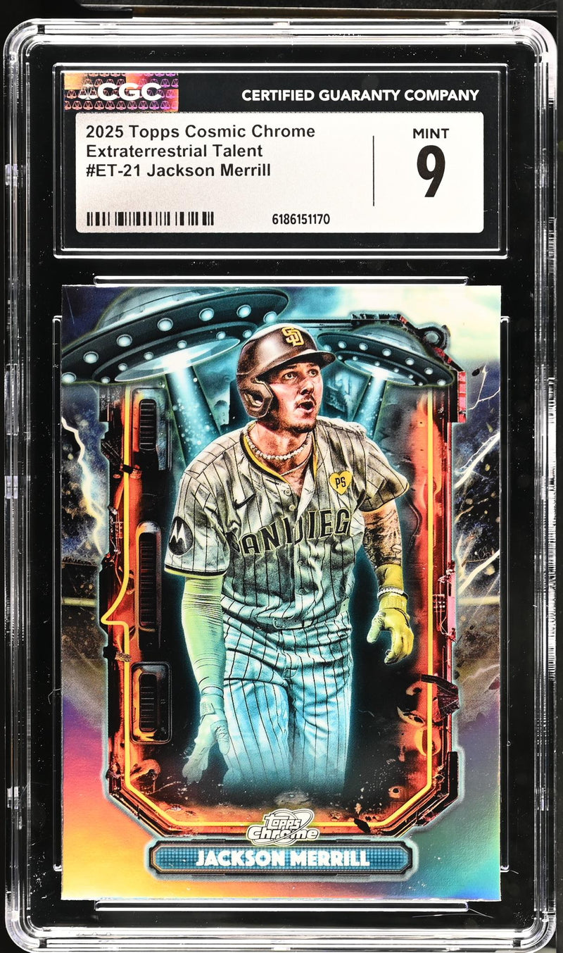 2025 Topps Cosmic Chrome Extraterrestrial Talent Jackson Merrill #ET-21 CGC 9