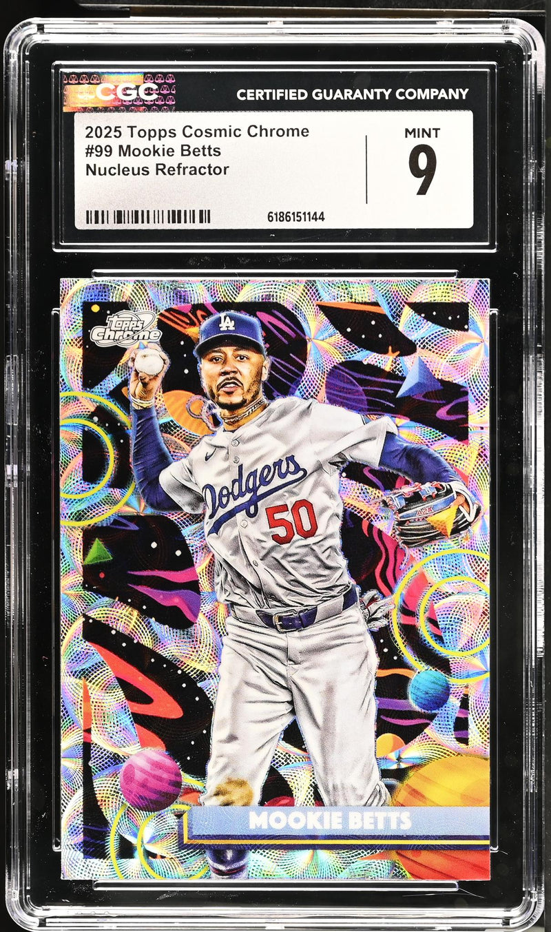 2025 Topps Cosmic Chrome Mookie Betts #99 Nucleus Refractor CGC 9