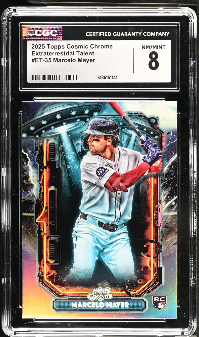 2025 Topps Cosmic Chrome Marcelo Mayer #ET-35 Extraterrestrial Talent Rookie CGC 8