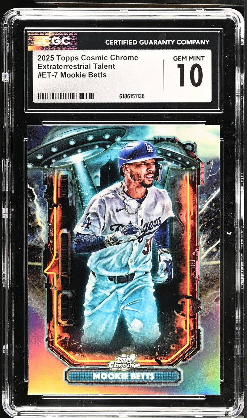 2025 Topps Cosmic Chrome Mookie Betts #ET-7 Extraterrestrial Talent CGC 10