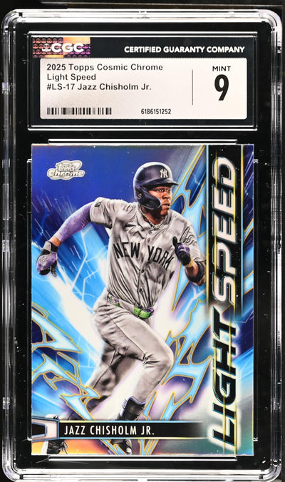2025 Topps Chrome Jazz Chisholm Jr. #LS-17 Light Speed CGC 9