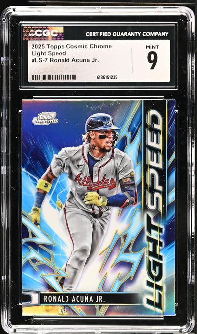 2025 Topps Cosmic Chrome Ronald Acuña Jr. #LS-7 Light Speed CGC 9