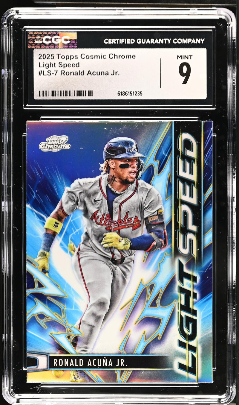 2025 Topps Cosmic Chrome Ronald Acuña Jr. #LS-7 Light Speed CGC 9