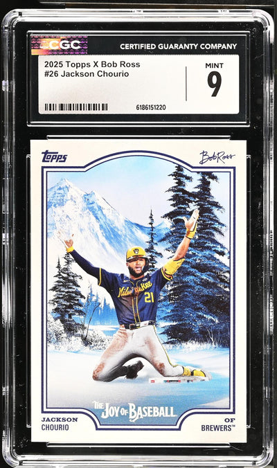 2025 Topps X Bob Ross Jackson Chourio #26 Mint 9 CGC