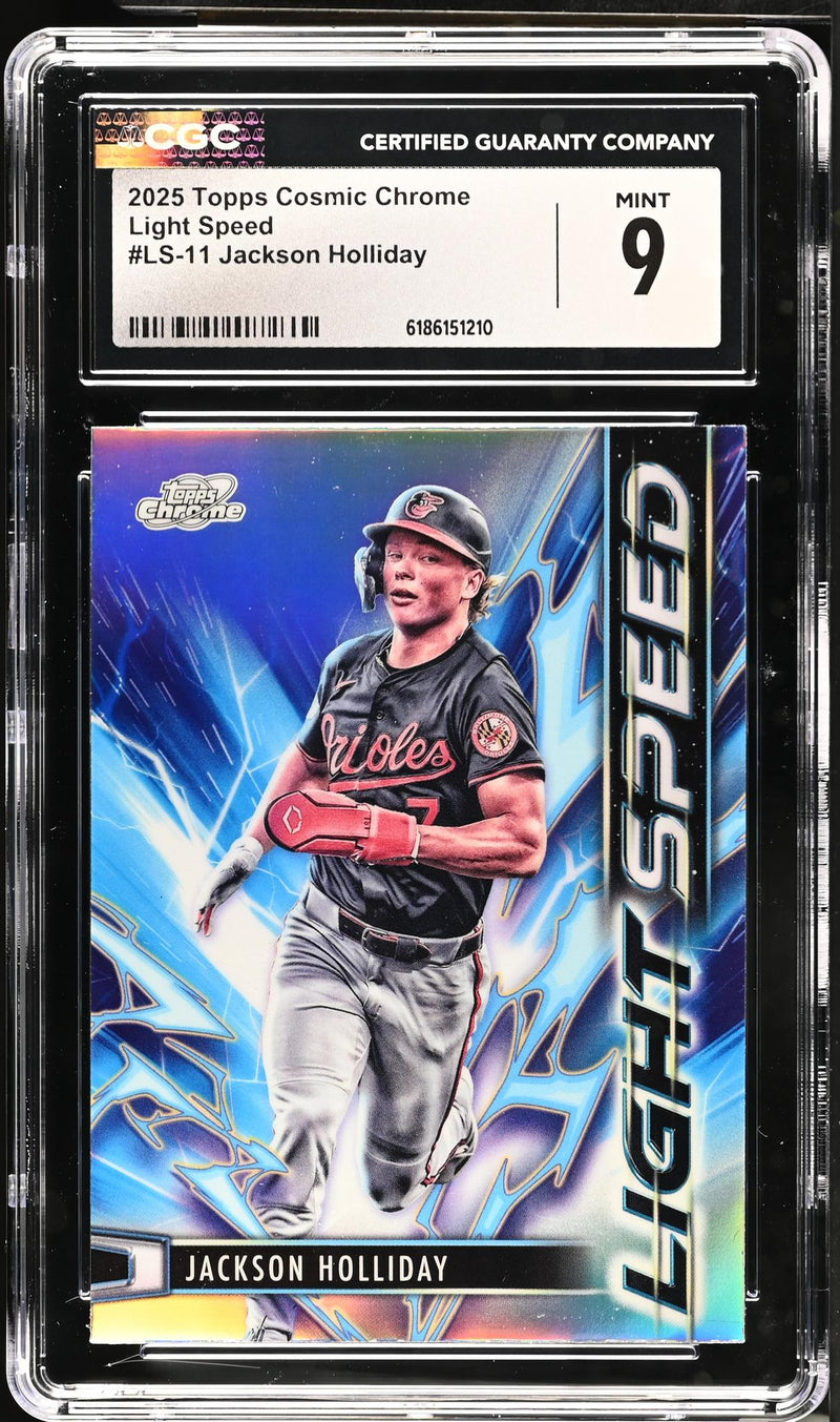2025 Topps Cosmic Chrome Light Speed Jackson Holliday #LS-11 CGC 9