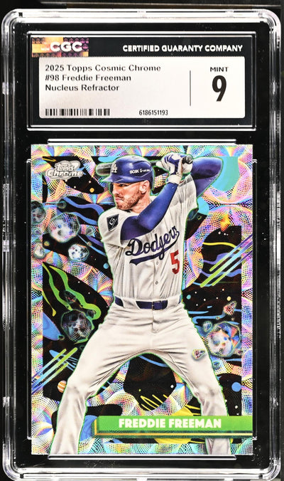 2025 Topps Cosmic Chrome Freddie Freeman #98 Nucleus Refractor CGC