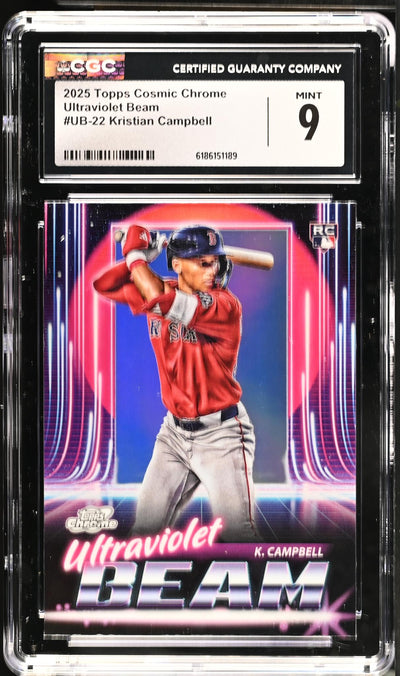 2025 Topps Cosmic Chrome Kristian Campbell RC #UB-22 Ultraviolet Beam CGC 9