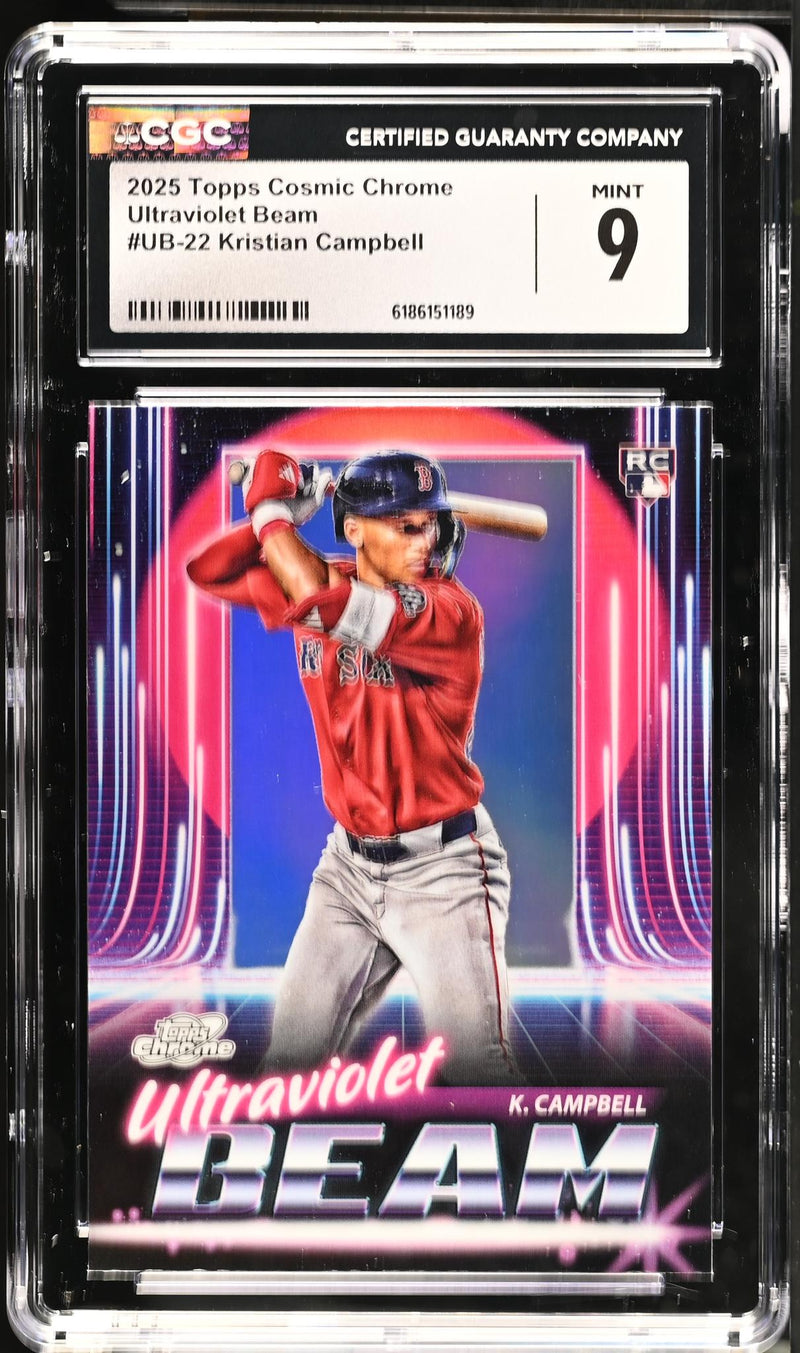 2025 Topps Cosmic Chrome Kristian Campbell RC #UB-22 Ultraviolet Beam CGC 9