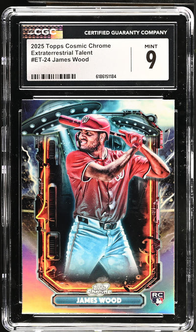 2025 Topps Cosmic Chrome Extraterrestrial Talent #ET-24 James Wood RC CGC 9 Mint