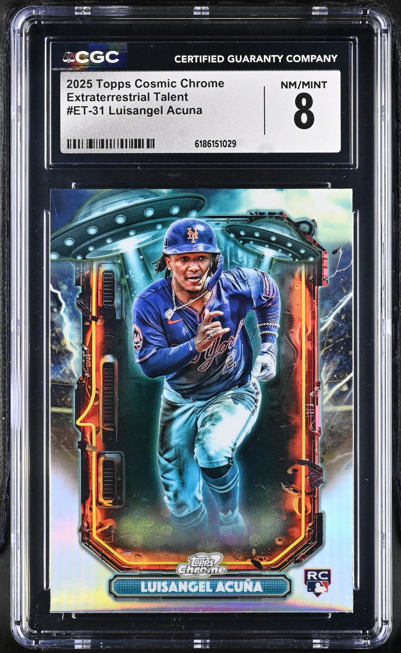 2025 Topps Cosmic Chrome Extraterrestrial Talent Luisangel Acuna RC #ET-31 CGC 8