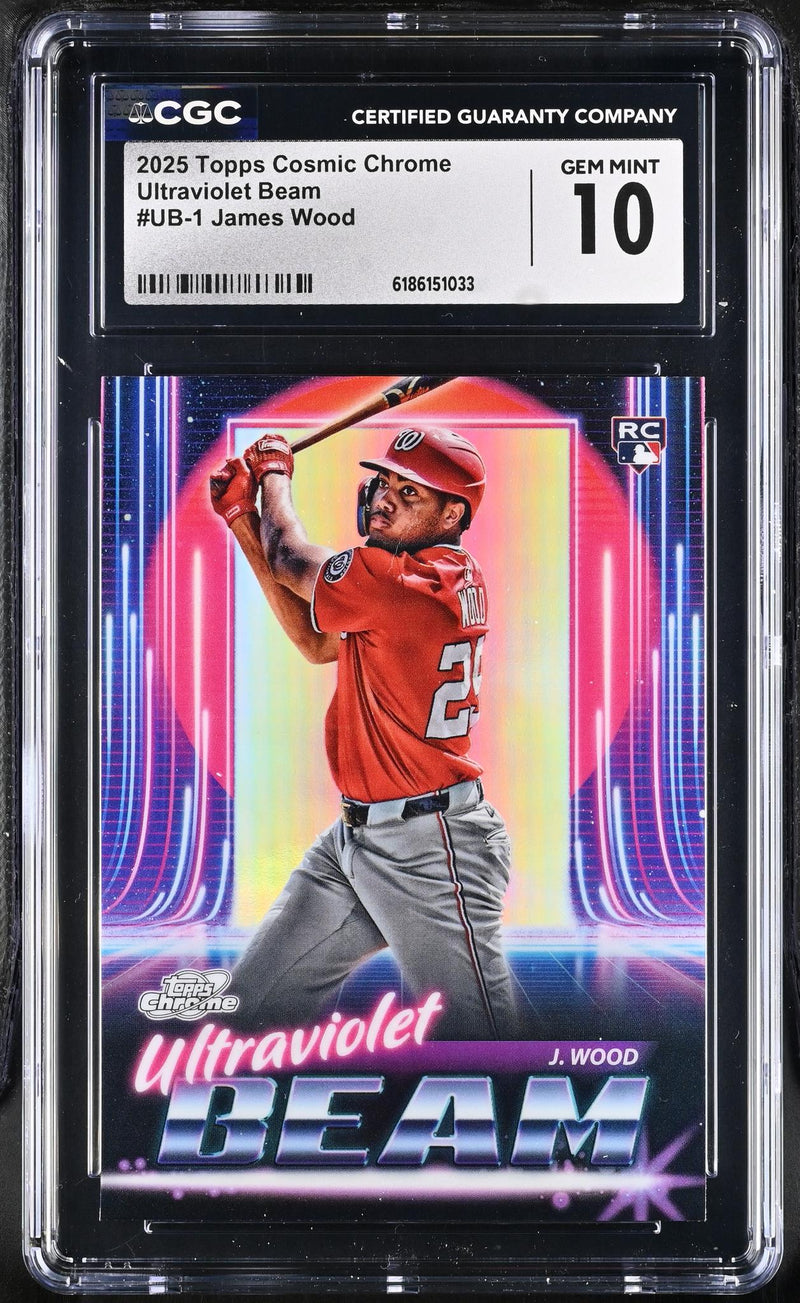 2025 Topps Cosmic Chrome Ultraviolet Beam James Wood RC #UB-1 CGC 10