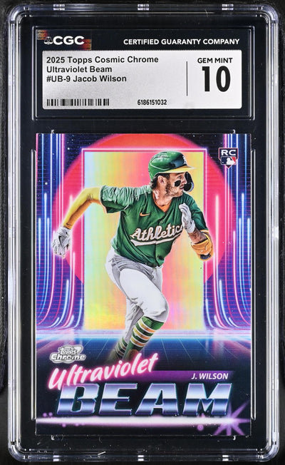 2025 Topps Cosmic Chrome Jacob Wilson #UB-9 RC CGC 10