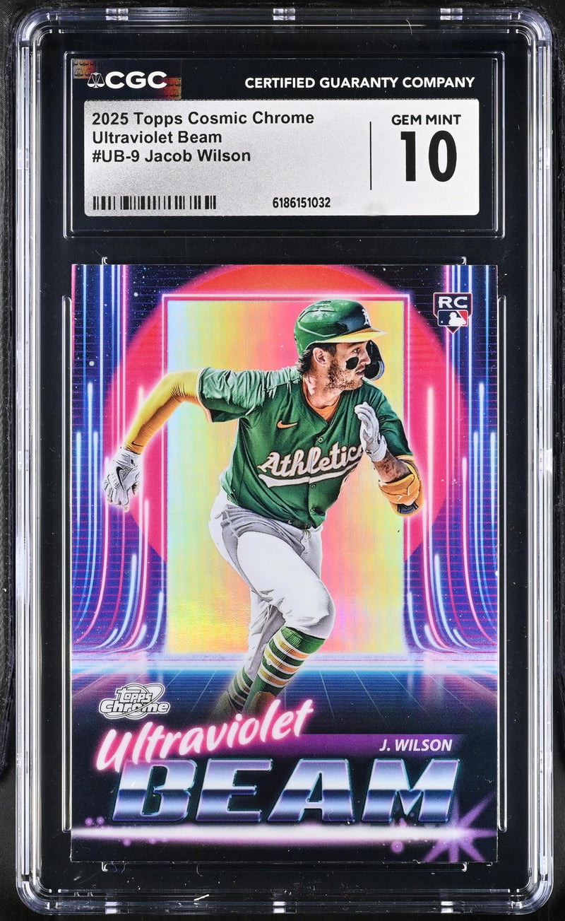 2025 Topps Cosmic Chrome Jacob Wilson #UB-9 RC CGC 10