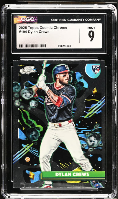 2025 Topps Cosmic Chrome Dylan Crews #194 Rookie CGC 9