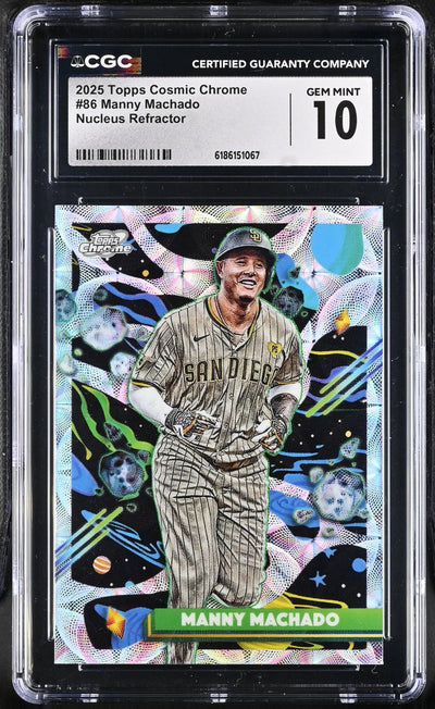 2025 Topps Cosmic Chrome Manny Machado Nucleus Refractor #86 CGC 10