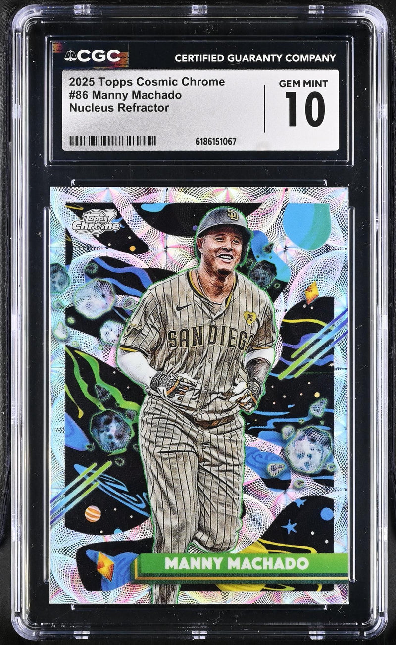 2025 Topps Cosmic Chrome Manny Machado Nucleus Refractor #86 CGC 10