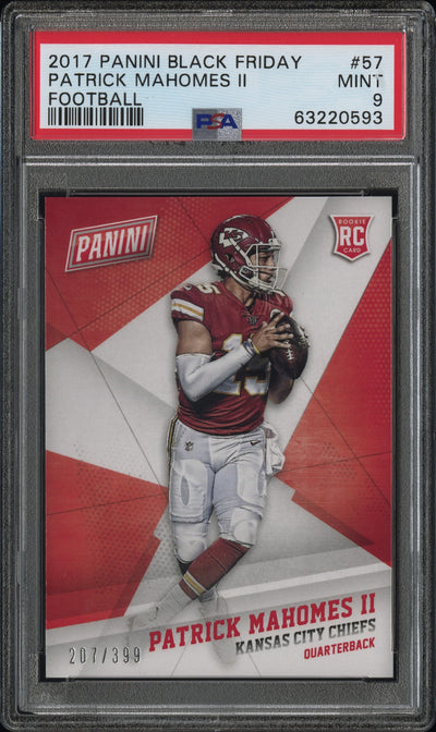 2017 Panini Black Friday Patrick Mahomes II #57 /399 PSA 9