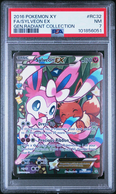 2016 Pokemon XY Generations Radiant Collection Sylveon Ex #RC32 PSA 7