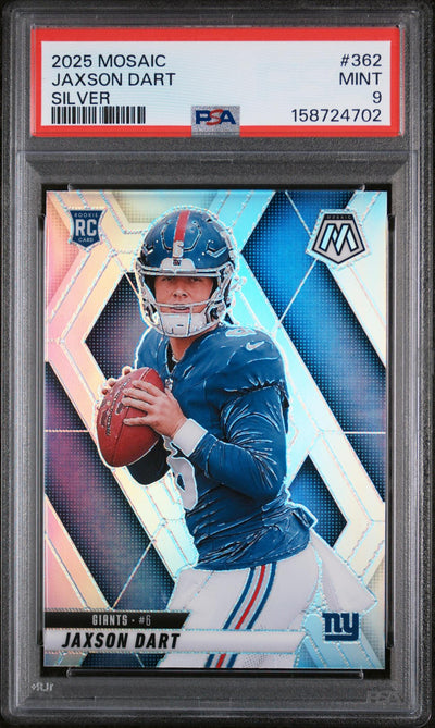 2025 Panini Mosaic Silver Jaxson Dart #362 PSA 9