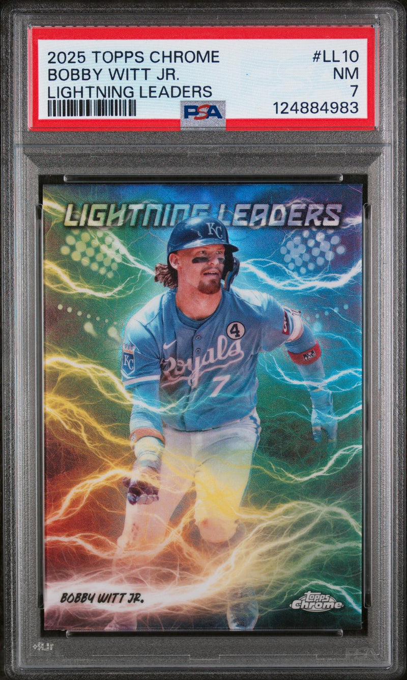 2025 Chrome Lightning Leaders Bobby Witt Jr. #LL10 PSA 7
