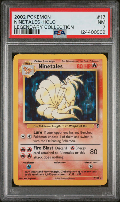 2002 Pokemon Legendary Collection Holo Ninetales #17 PSA 7