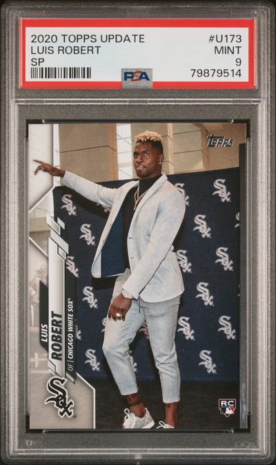 2020 Topps Update Variation, SP Luis Robert #U173A PSA 9