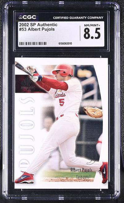 2002 SP Authentic Albert Pujols #53 CGC 8.5