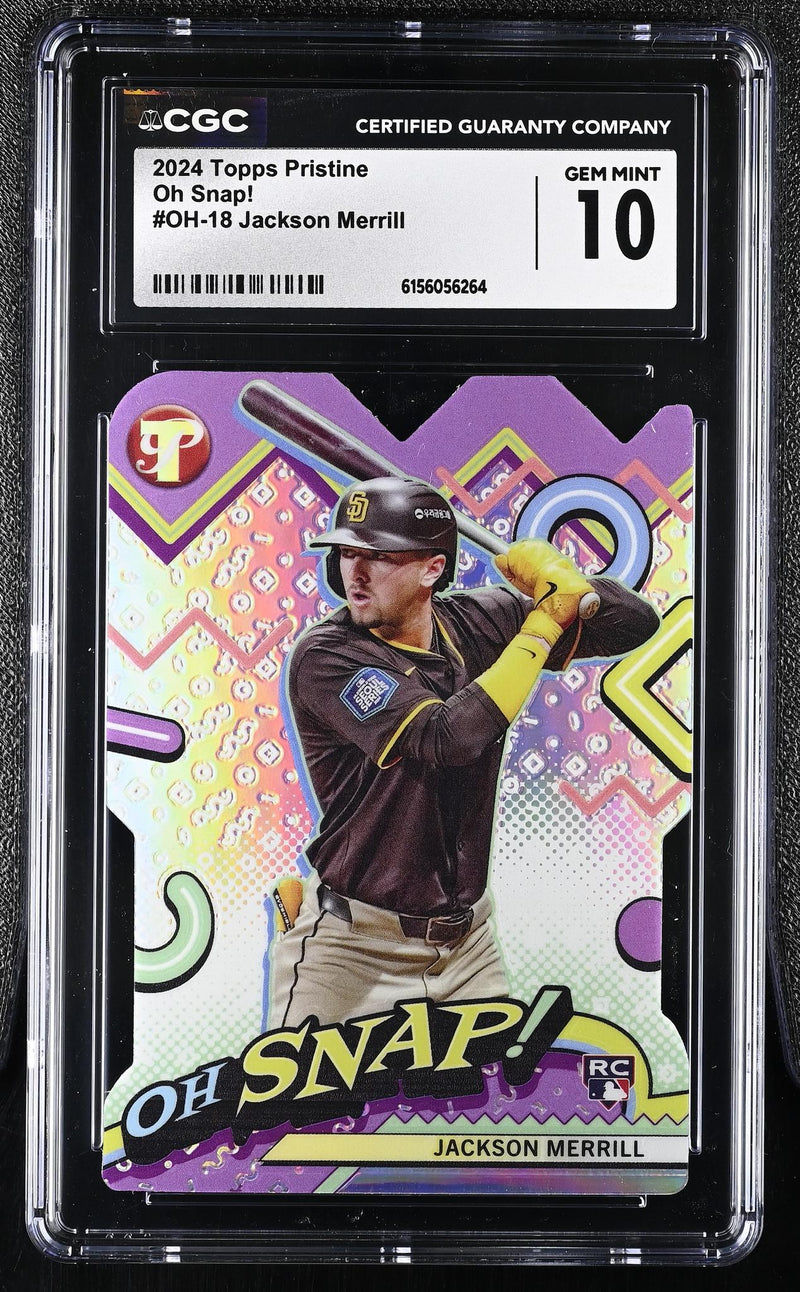 2024 Topps Pristine Oh Snap! Jackson Merrill RC #OH-18 CGC 10