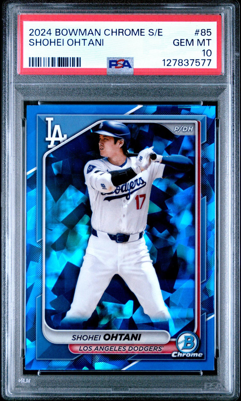 2024 Bowman Chrome Sapphire Shohei Ohtani #85 PSA 10