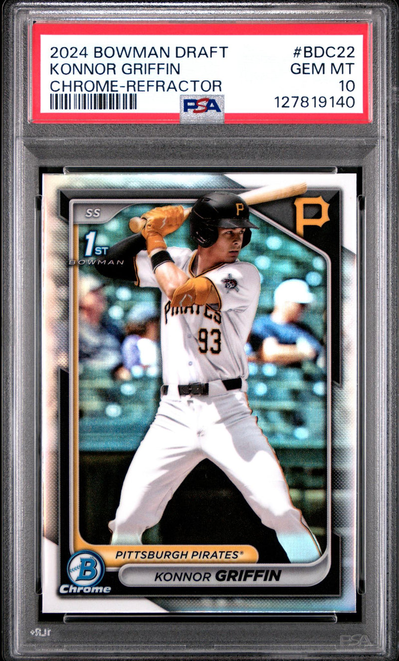 2024 Bowman Draft Chrome Refractor Konnor Griffin #BDC-22 PSA 10