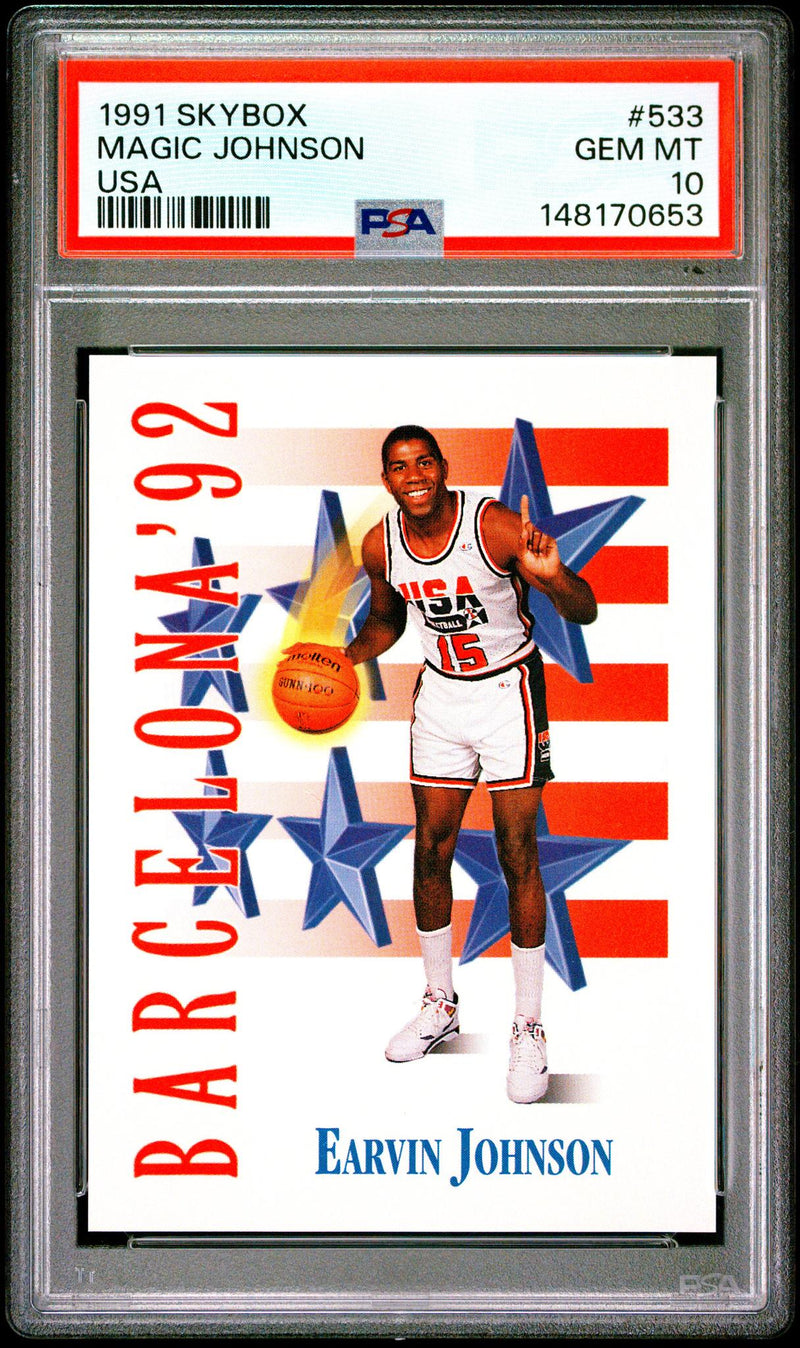 1991 Skybox USA Magic Johnson #533 PSA 10