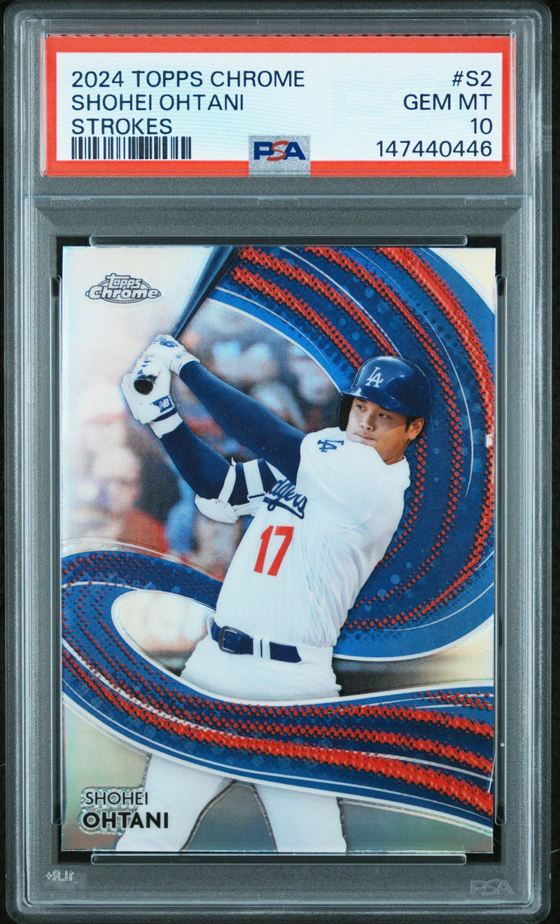 2024 Topps Chrome Strokes Shohei Ohtani #S2 PSA 10