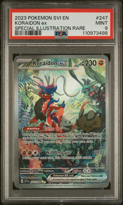 2023 Pokemon Scarlet and Violet Special Illustration Rare Koraidon Ex #247 PSA 9