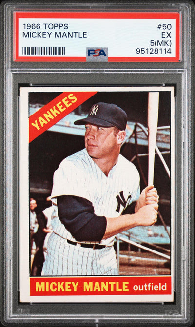 1966 Topps Mickey Mantle #50 PSA 5