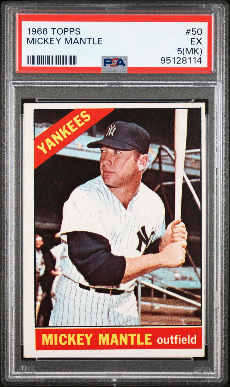 1966 Topps Mickey Mantle #50 PSA 5