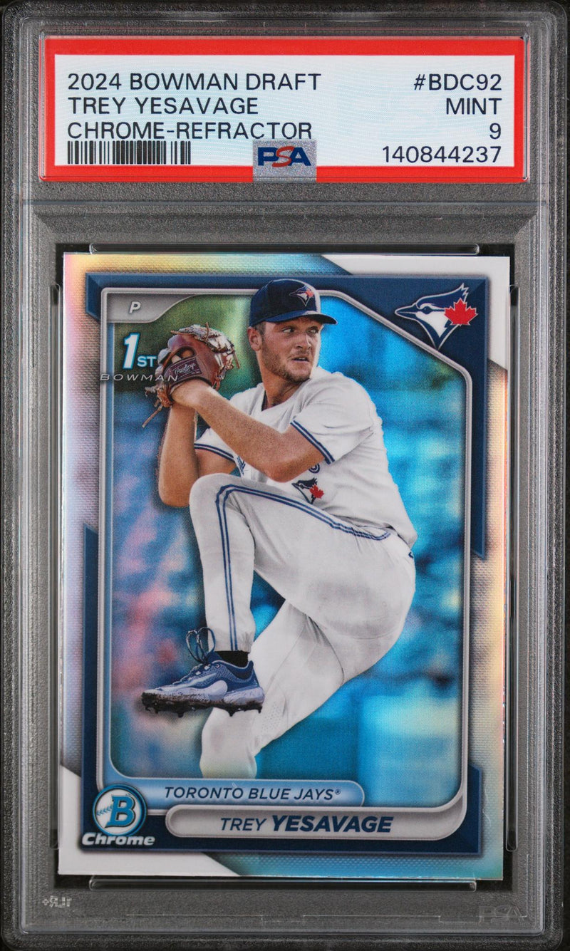 2024 Bowman Draft Chrome Refractor Trey Yesavage #BDC-92 PSA 9