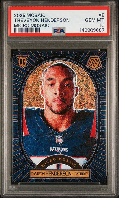 2025 Mosaic Micro Mosaic Treveyon Henderson #8 PSA 10