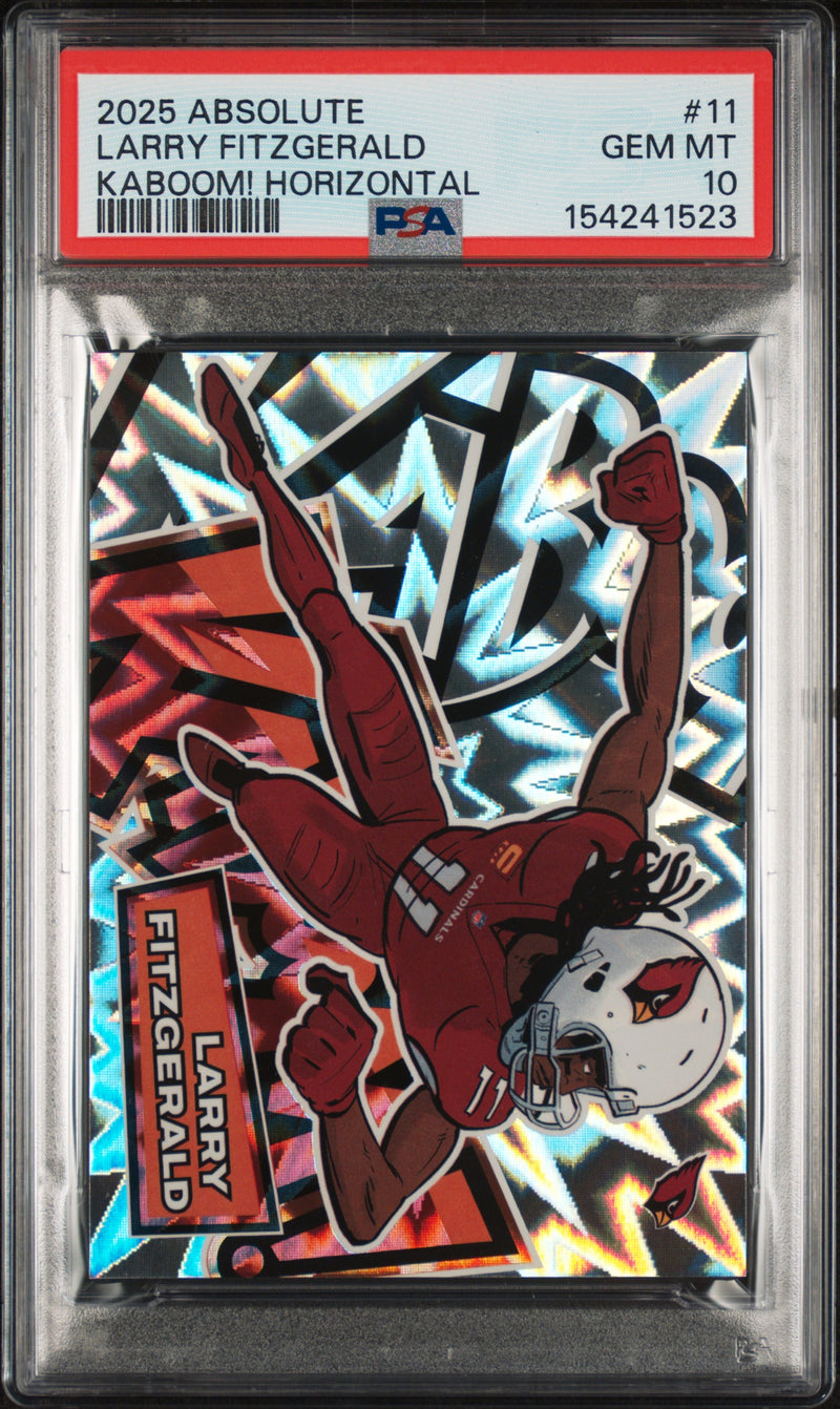 2025 Panini Absolute Kaboom! Horizontal Larry Fitzgerald #11 PSA 10