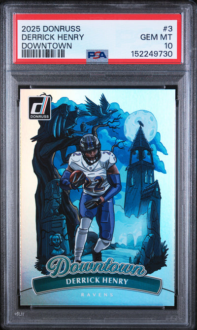 2025 Panini Donruss Downtown Derrick Henry #3 PSA 10