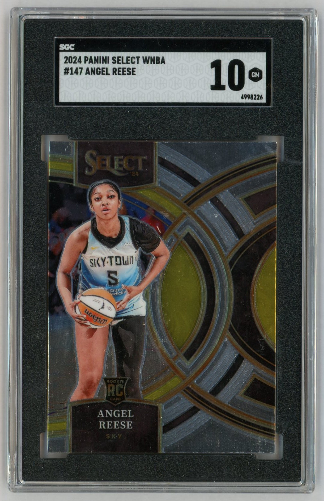 2024 Select WNBA #147 Angel Reese Rookie RC Premier Level SGC 10