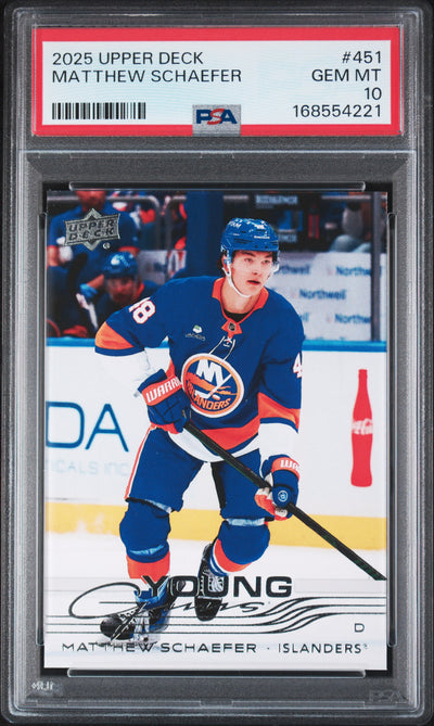 2025 Upper Deck Matthew Schaefer #451 PSA 10