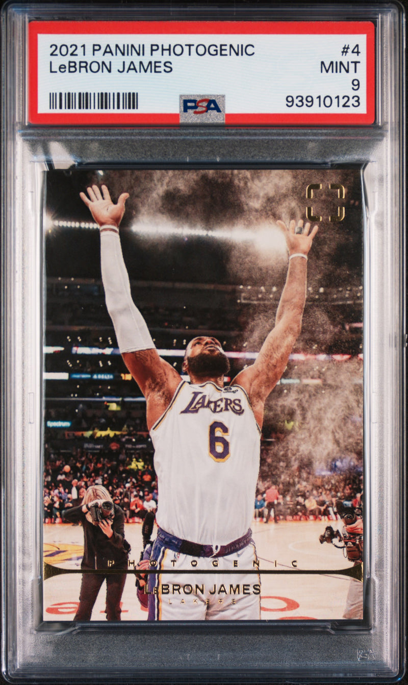2021 Panini Photogenic LeBron James #4 PSA 9