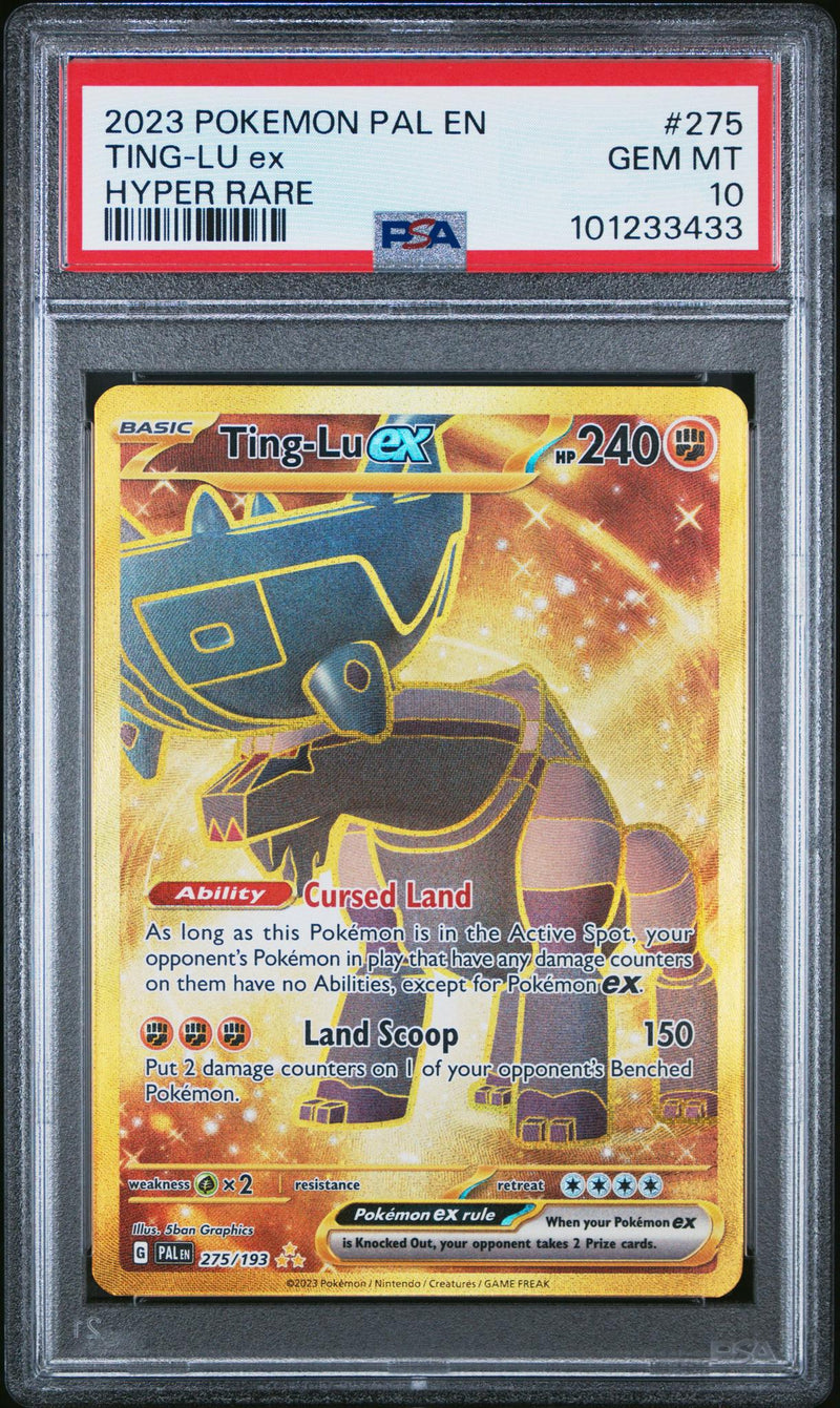 2023 Pokemon Scarlet and Violet Paldea Evolved Hyper Rare Ting Lu Ex #275 PSA 10