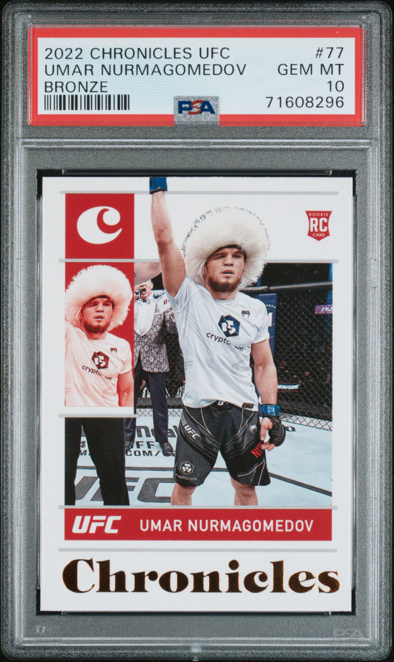 2022 Panini Chronicles UFC Bronze Umar Nurmagomedov #77 PSA 10