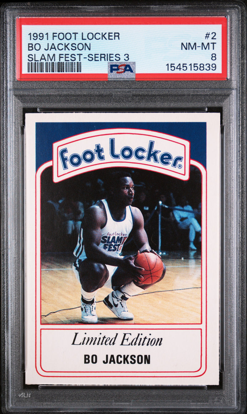 1991 Foot Locker Slam Fest Bo Jackson #2 PSA 8