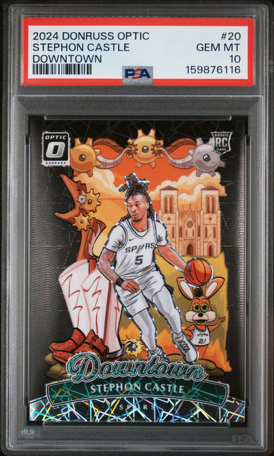 2024 Donruss Optic Downtown Stephon Castle #20 PSA 10