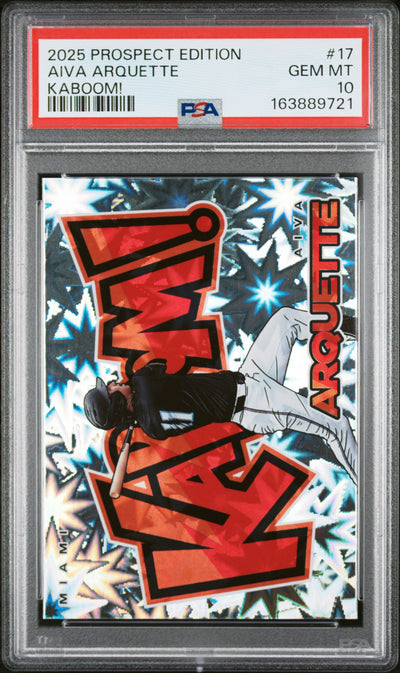 2025 Panini Prospect Edition Kaboom! Aiva Arquette #17 PSA 10
