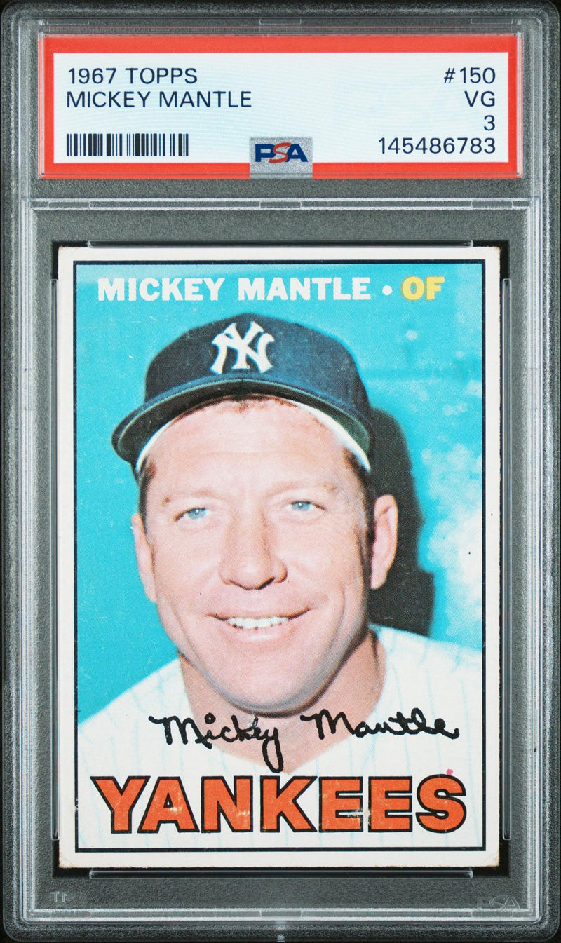 1967 Topps Mickey Mantle #150 PSA 3