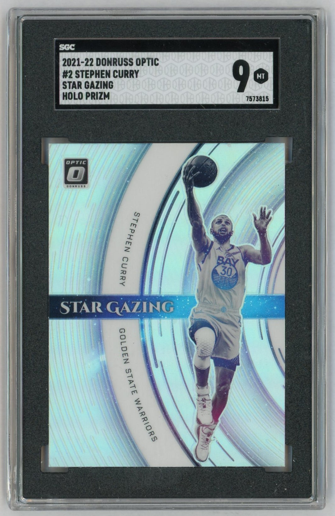 2021-22 Donruss Optic #2 Stephen Curry Star Gazing Holo SGC 9